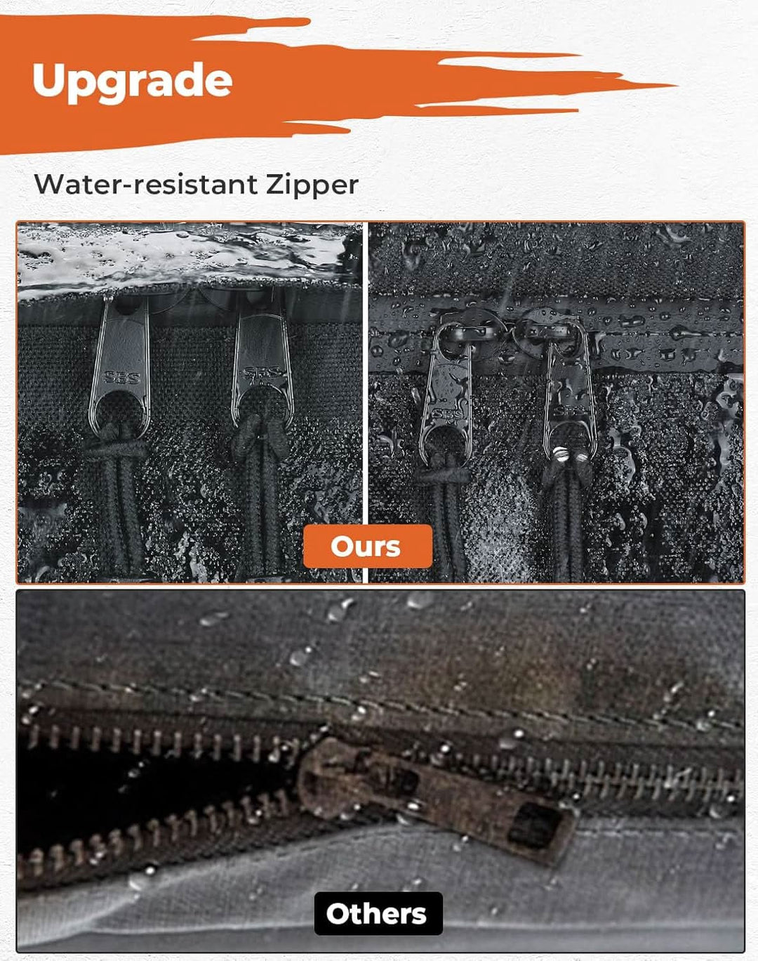 Upgraded ATV 55L Rear Seat Storage Bag with Built-In Frame & Removable Cushion - Kemimoto