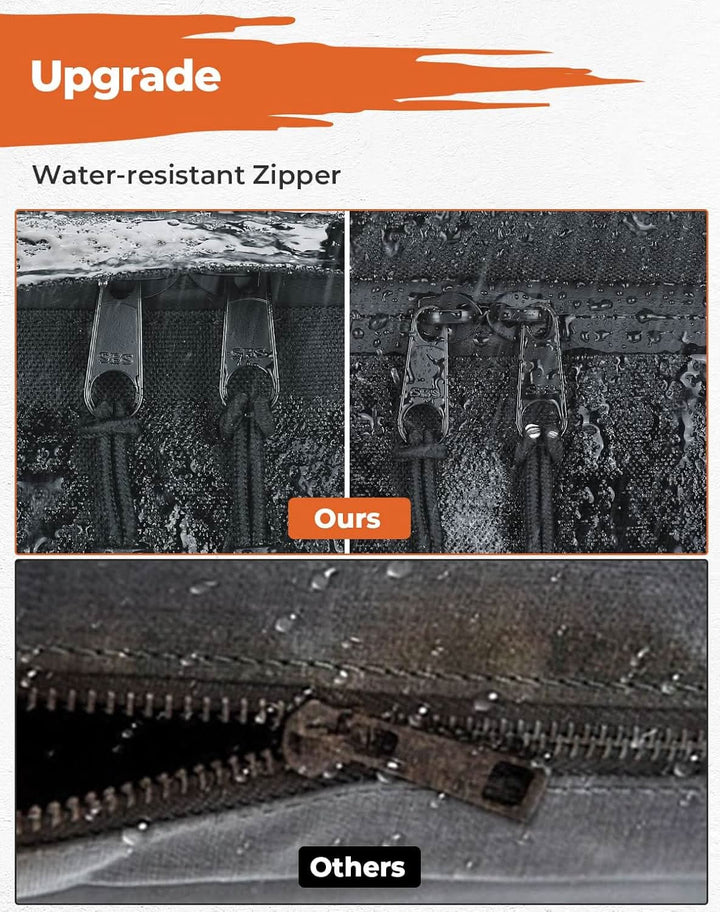 Upgraded ATV 55L Rear Seat Storage Bag with Built-In Frame & Removable Cushion - Kemimoto