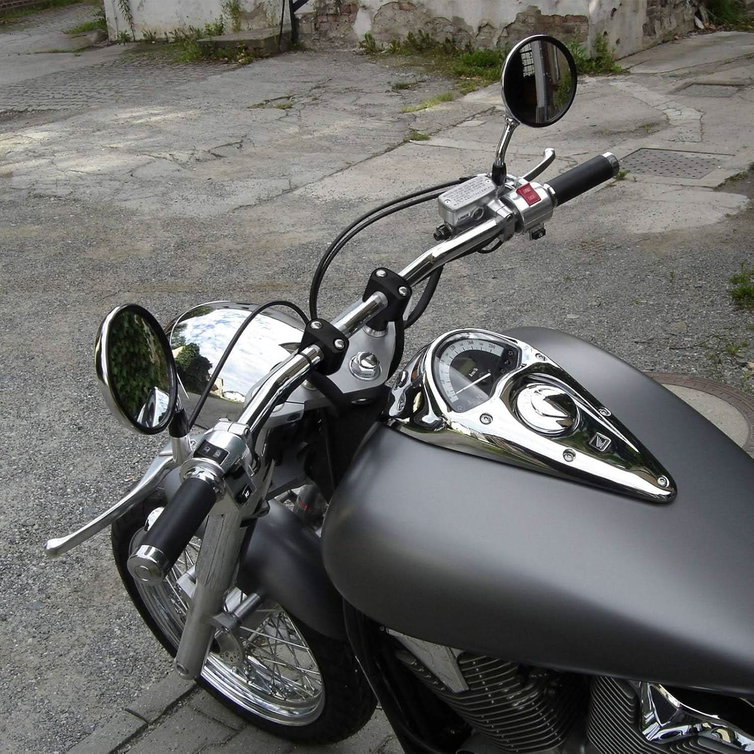 1 Inch Aluminum Handlebar Risers, Universal fit for Motorcycle/ATV Dirt Bike - Kemimoto