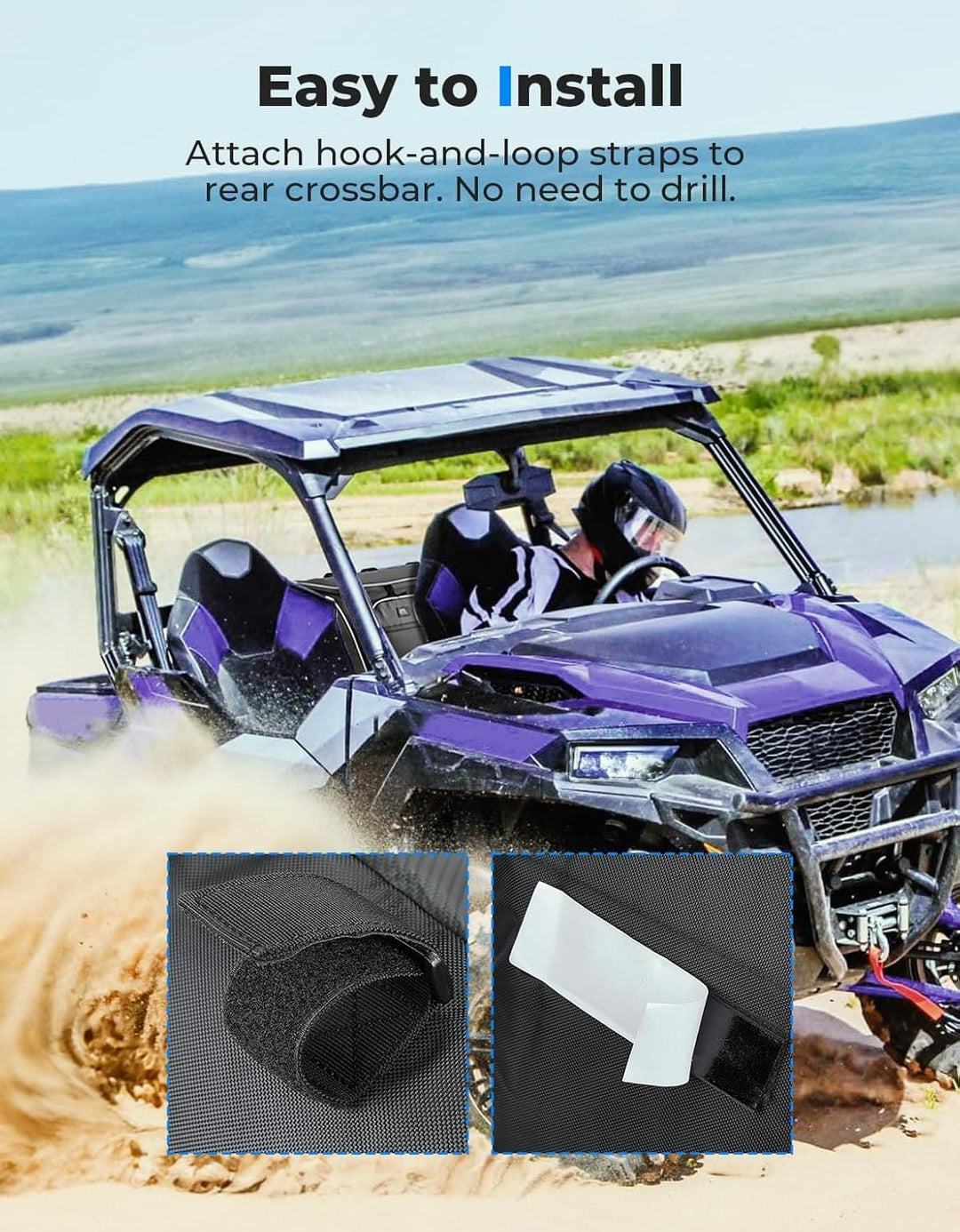 UTV Center Seat Bag for Polaris General 1000/ XP 1000 2016-2024 - Kemimoto