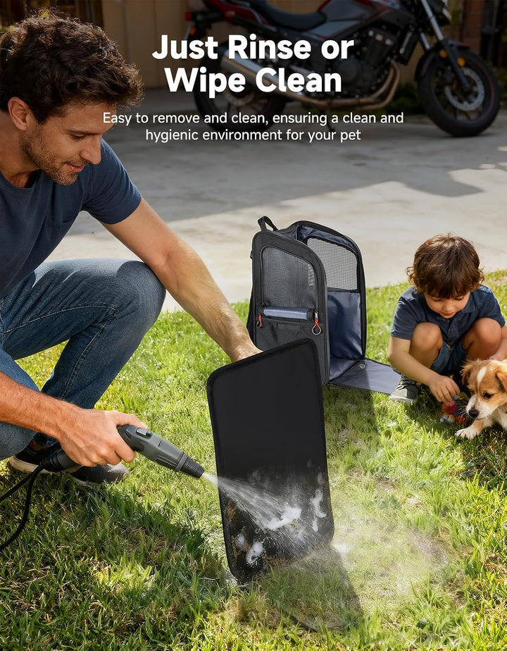 Expandable Motorcycle Dog Carrier for Small Dogs & Cat