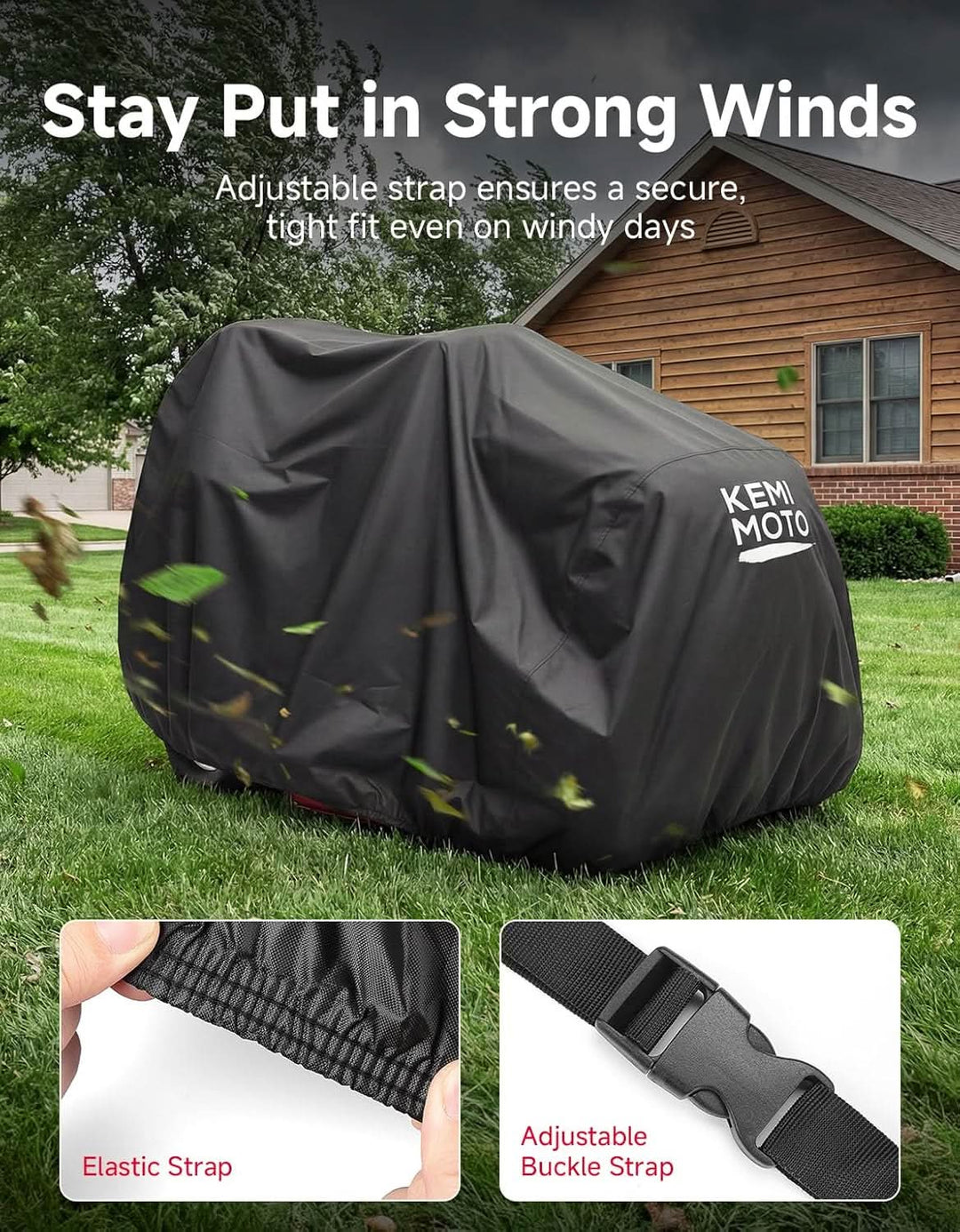 Riding Lawn Mower Cover For John Deere/Husqvarna/Cub Cadet/Toro - Kemimoto