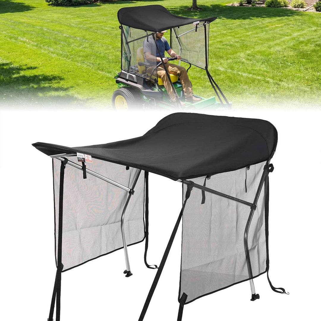 Zero Turn Lawn Mower Sun Shade Canopy with UV Protection for John Deere Cub Cadet Kubota Troy-Bilt