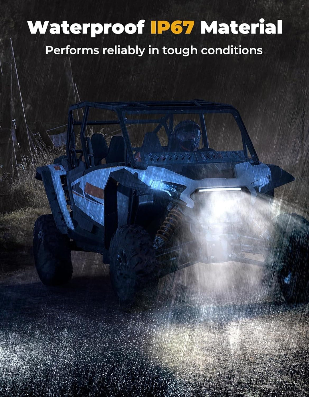 Front Light Chasing Color Light for Polaris RZR XP 1000 / 4 2024-2025 - Kemimoto