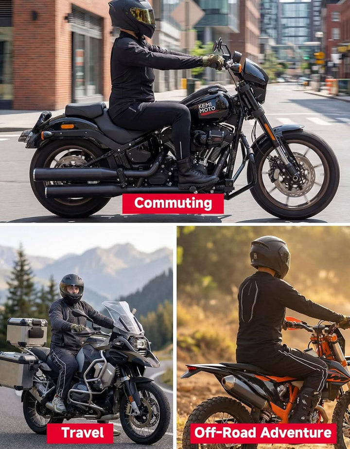 Motorcycle Mesh Armored Shirt with CE1 Certified Protective For Men - Kemimoto