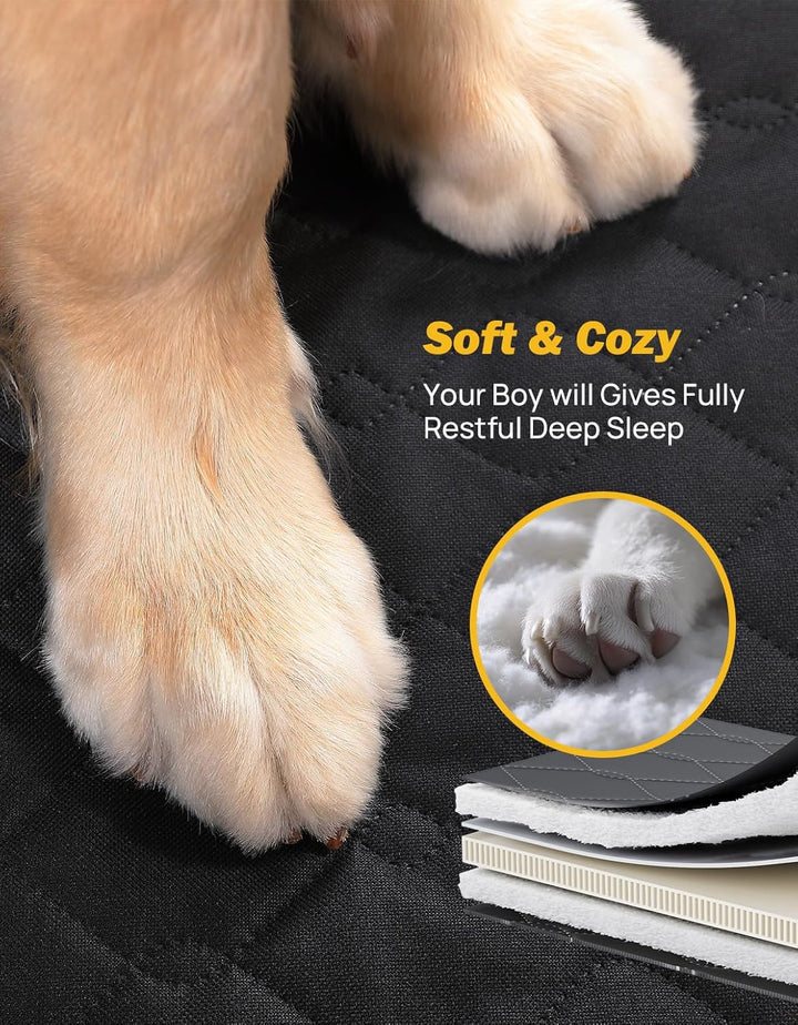 JOYTUTUS Back Seat Extender for Dogs with Dog Bed Mat - Kemimoto