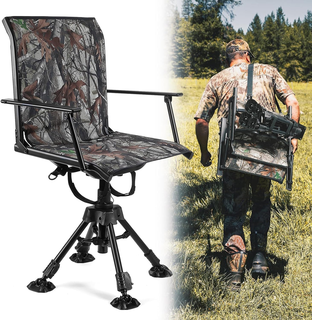 360 Degree Silent Swivel Blind Hunting Chair - Kemimoto