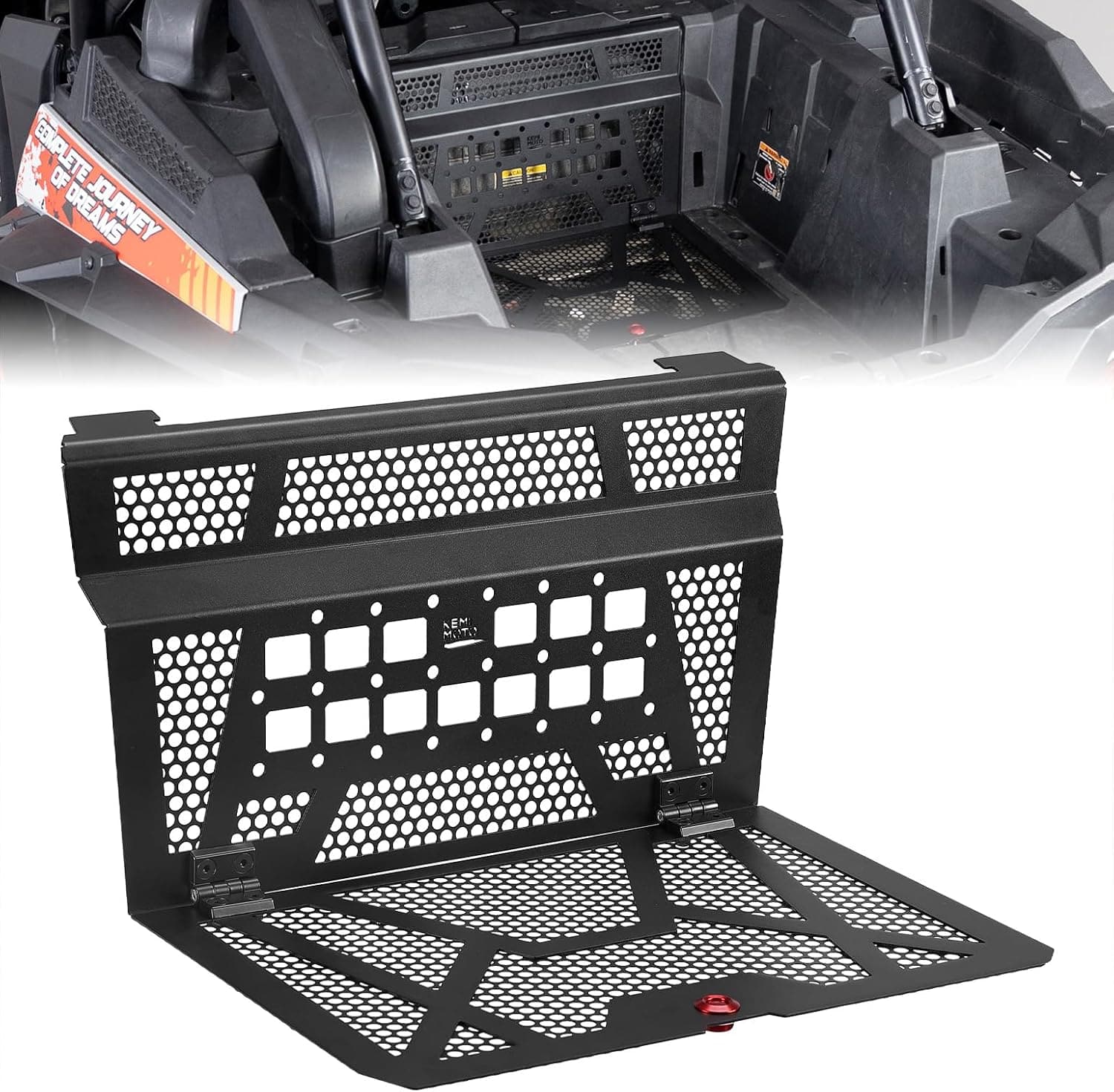 Vented Engine Cover for Polaris RZR XP 1000 /XP Turbo 2014-2023 - Kemimoto