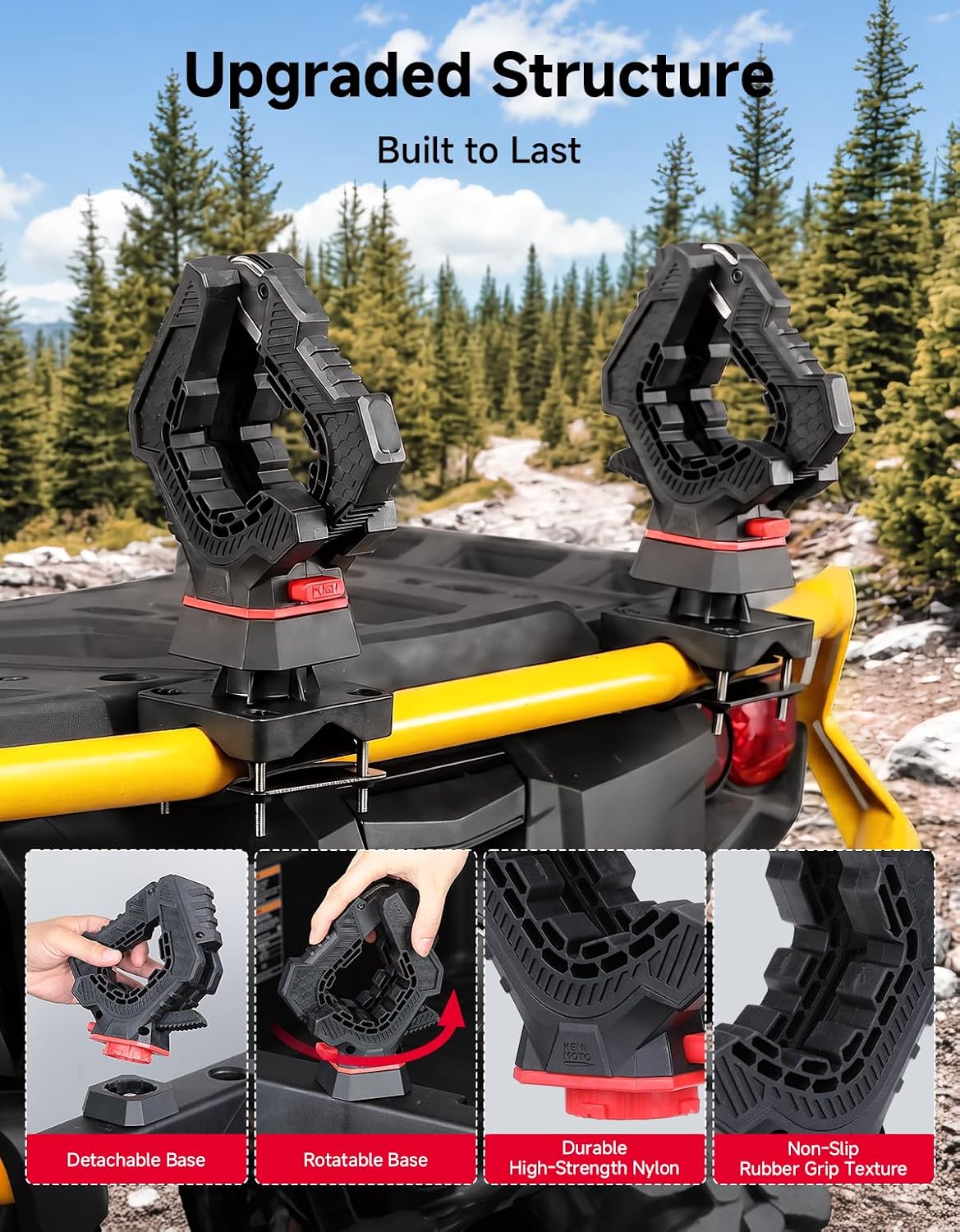 Ratcheting Hunting Tool Rack For ATV UTV