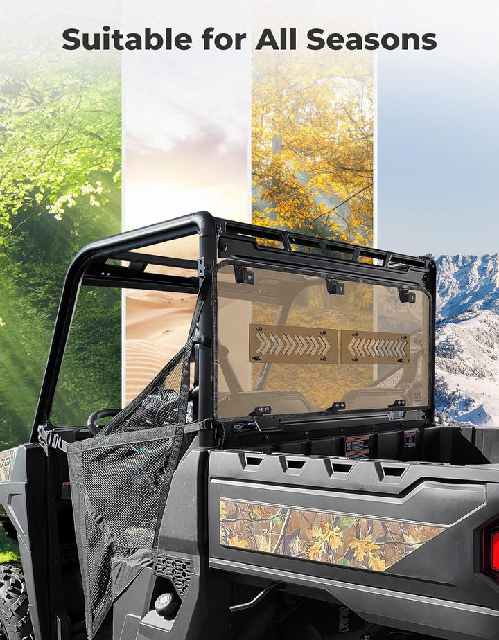 Tinted Rear Window for Polaris Ranger Midsize 500/570/SP 570/Crew/ETX/EV - Kemimoto
