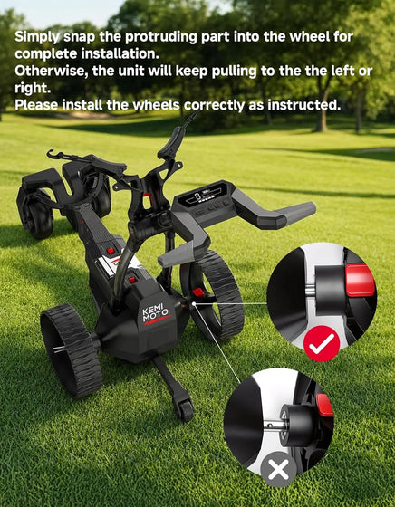 KEMIMOTO ApexR Electric Golf Push Cart with Remote Control, 36 Hole