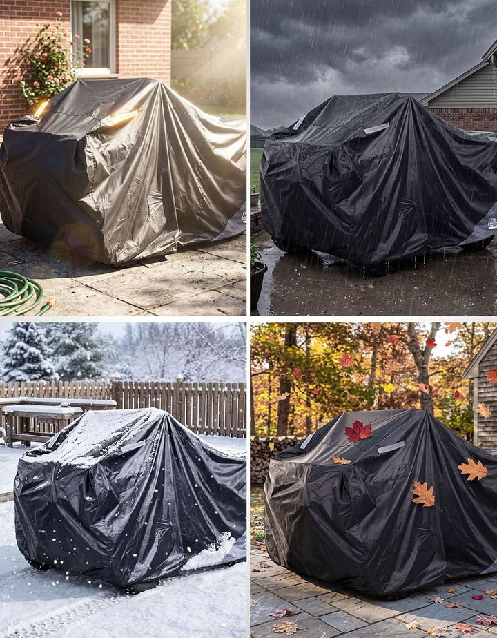 Universal ATV Cover for 4 Wheeler, Quad Cover for Polaris Sportsman, Fourtrax, Can-Am, Kawasaki, Arctic Cat, CFMOTO (82.7"x51.2"x46.5") - Kemimoto