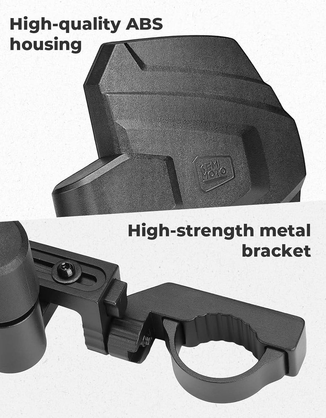 3 in 1 Large Side Mirrors Fit in 1.65-2" Roll-Bar For RZR|X3|Pioneer|Uforce - Kemimoto