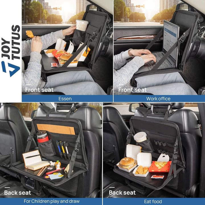 JOYTUTUS 3 in 1 Steering Wheel Eating Tray, Car Back Seat Laptop Desk - Kemimoto