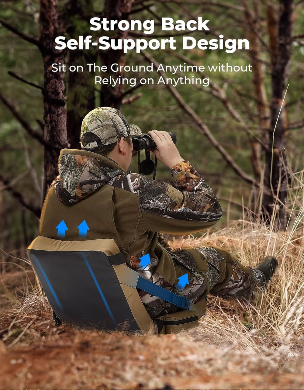 Hunting Seat Cushion Heated with 20000mAh Battery - Kemimoto