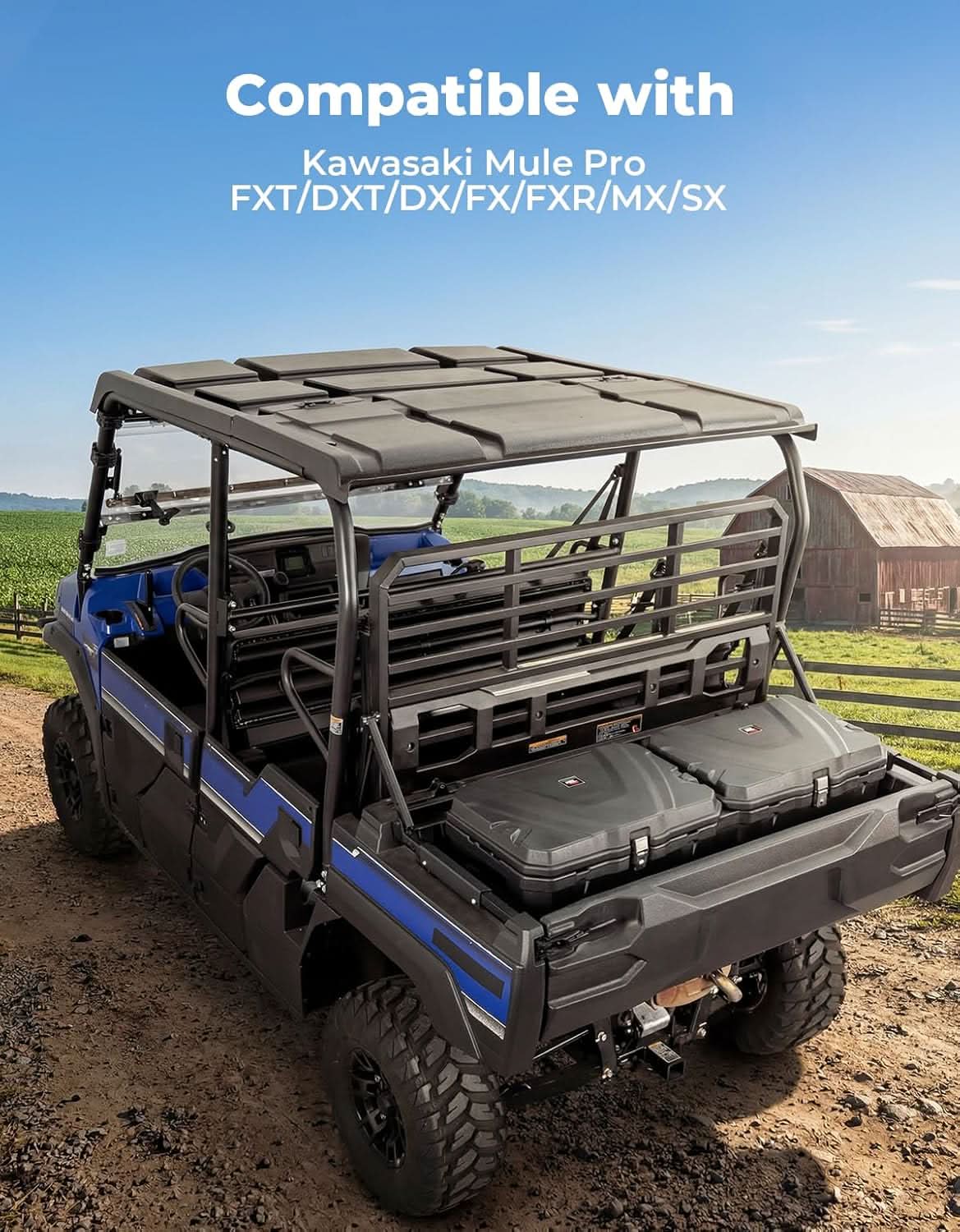 UTV Bed Storage Box 110L For Kawasaki Mule Pro|SX - Kemimoto