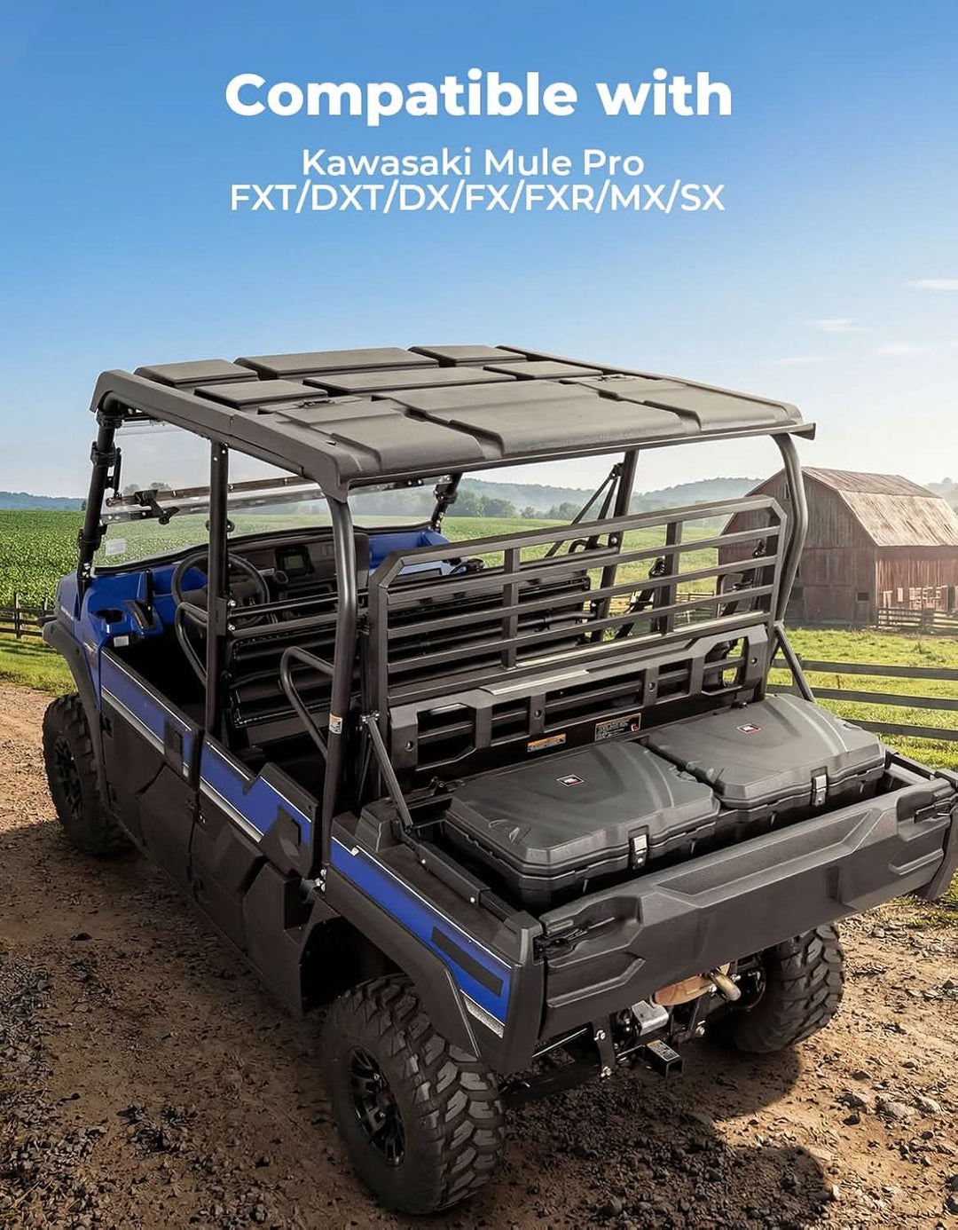 UTV Bed Storage Box 110L For Kawasaki Mule Pro|SX - Kemimoto
