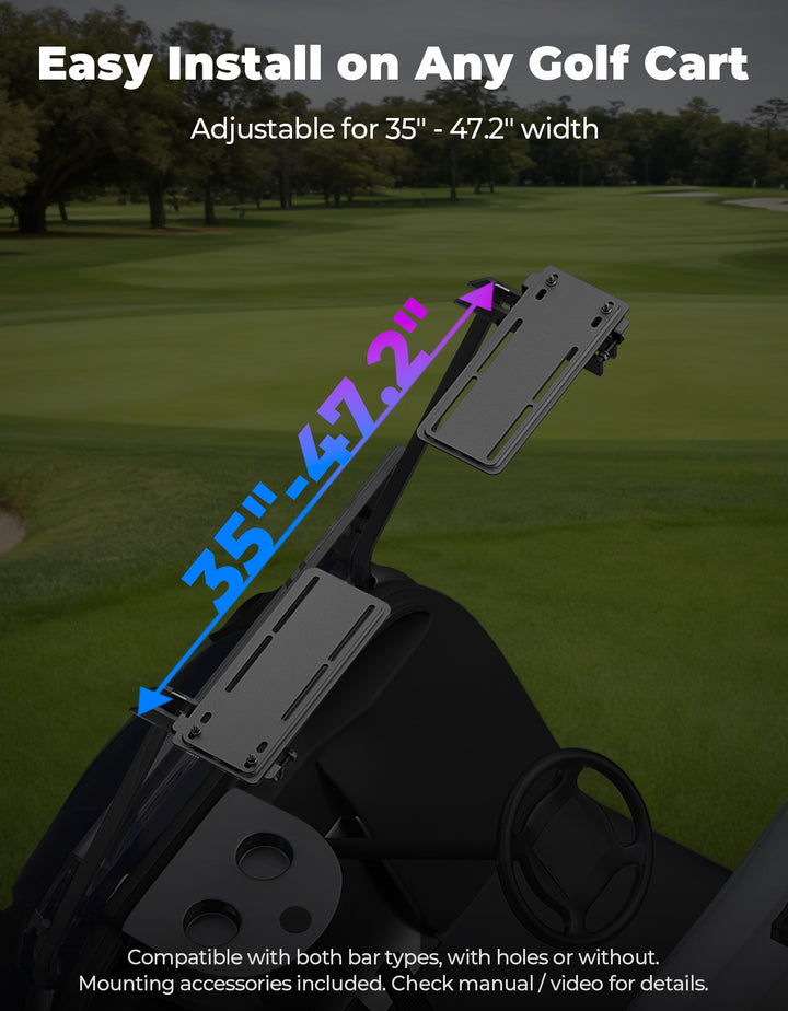 34" Golf Cart Bluetooth Sound Bar RGB Lights 400W Waterproof Speaker