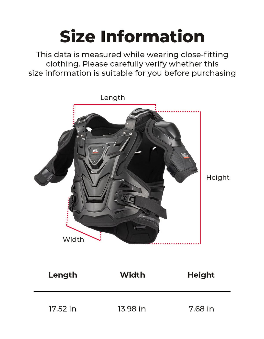 Motorcycle Chest Protector For Adult Dirt Bike Riding