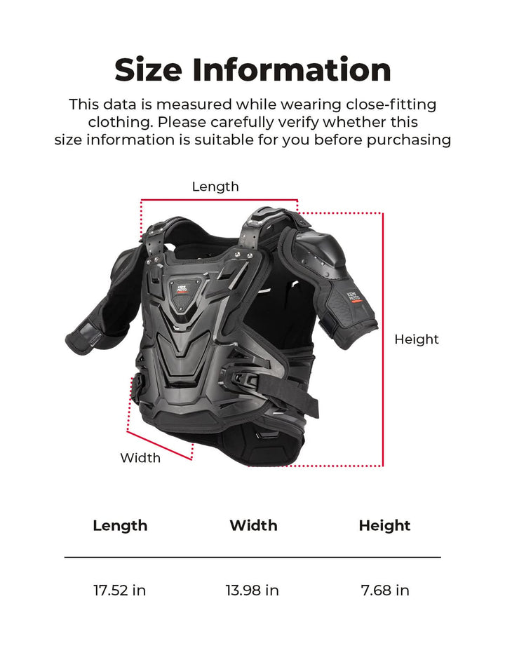 Motorcycle Chest Protector For Adult Dirt Bike Riding
