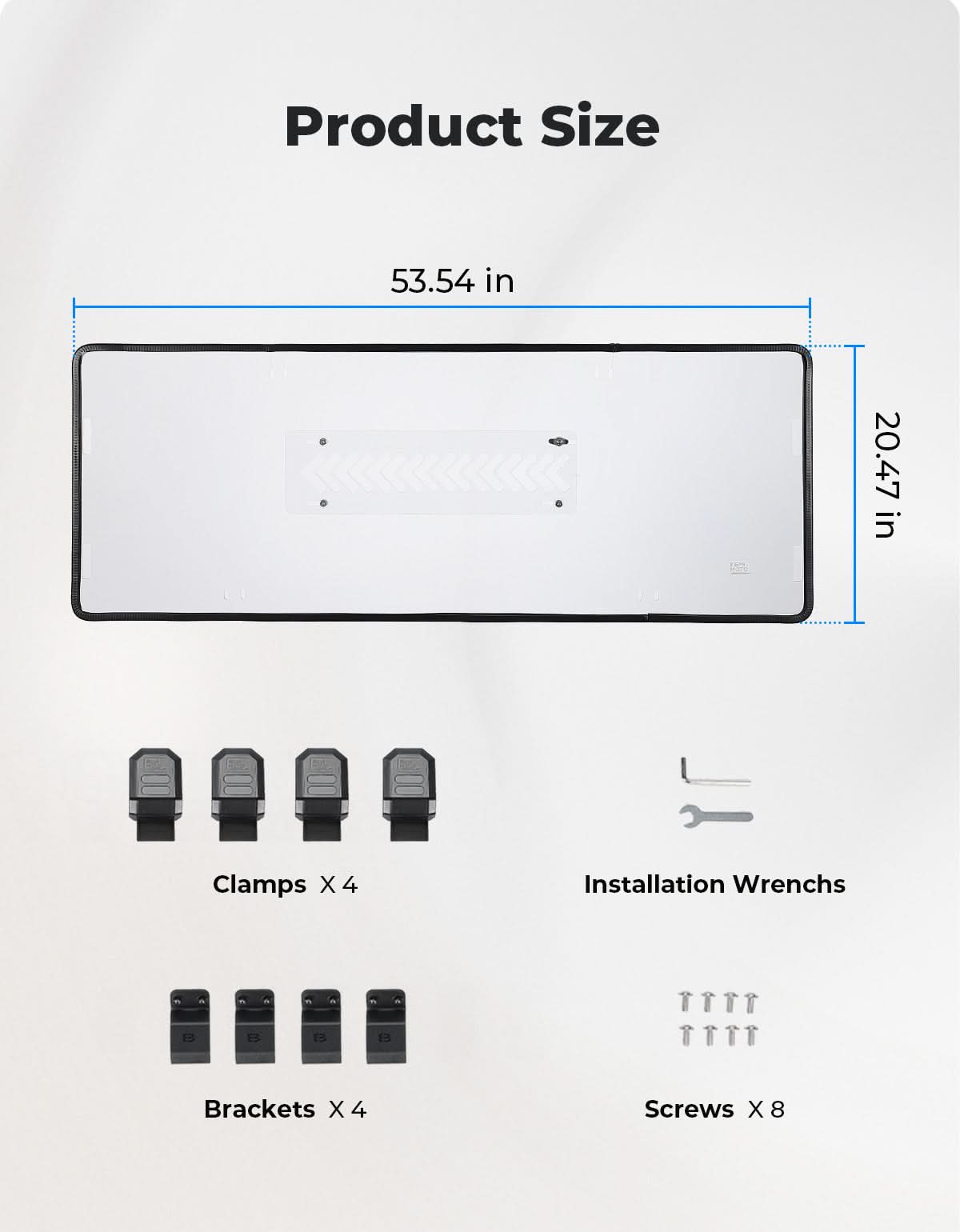 Rear Clear Windshield with Sliding Vents for Tracker 800SX – Kemimoto