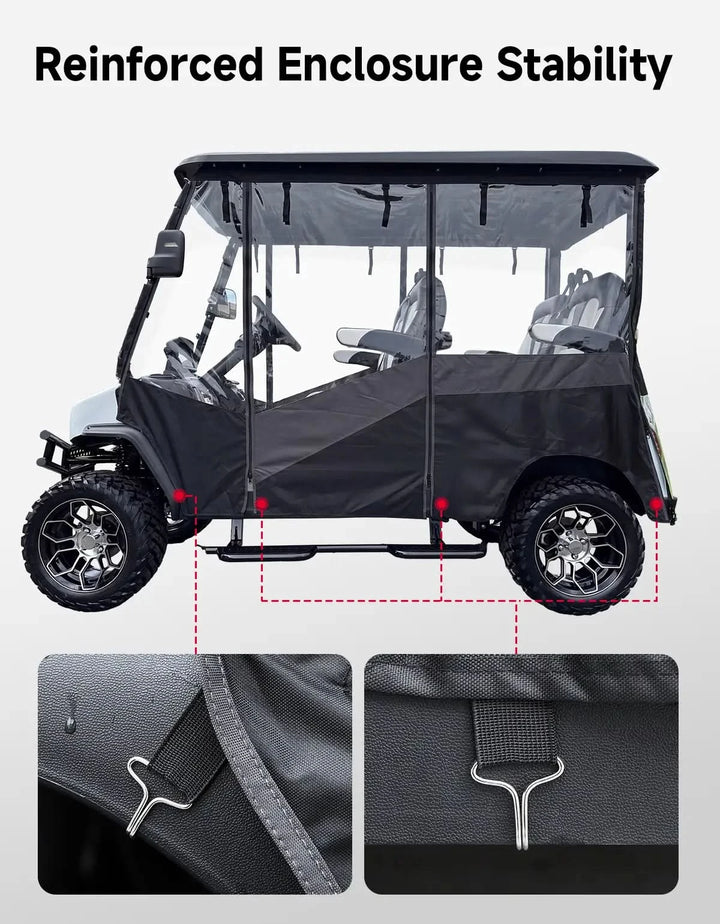 Golf Cart Enclosure For Evolution D5 Maverick Ranger 4