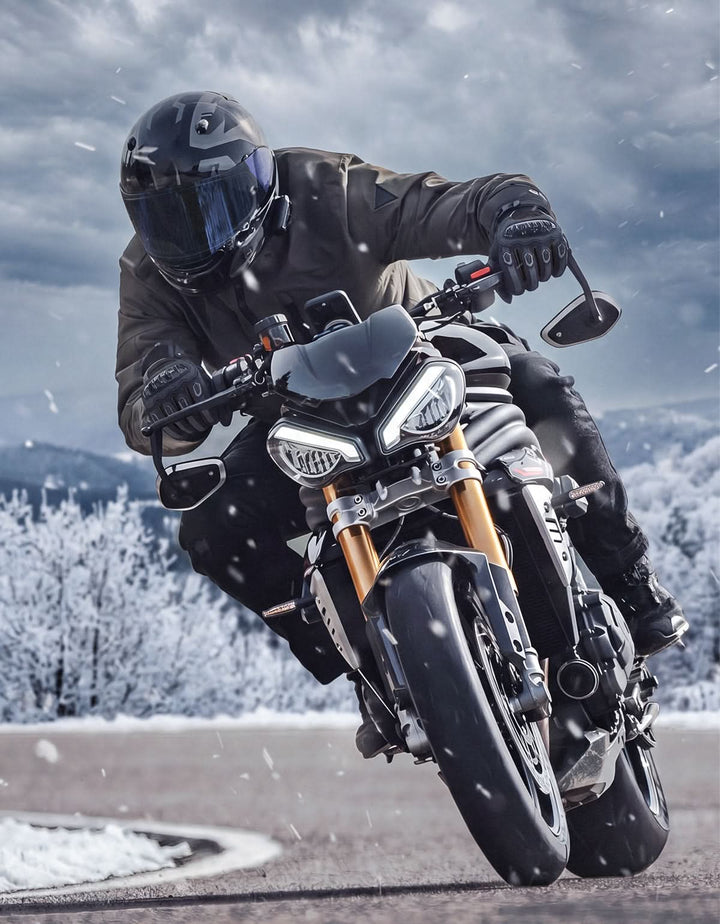 Rainproof Riding Warm Gloves with Touchscreen for Motorcycle Riding, ATV, UTV, Snowmobile
