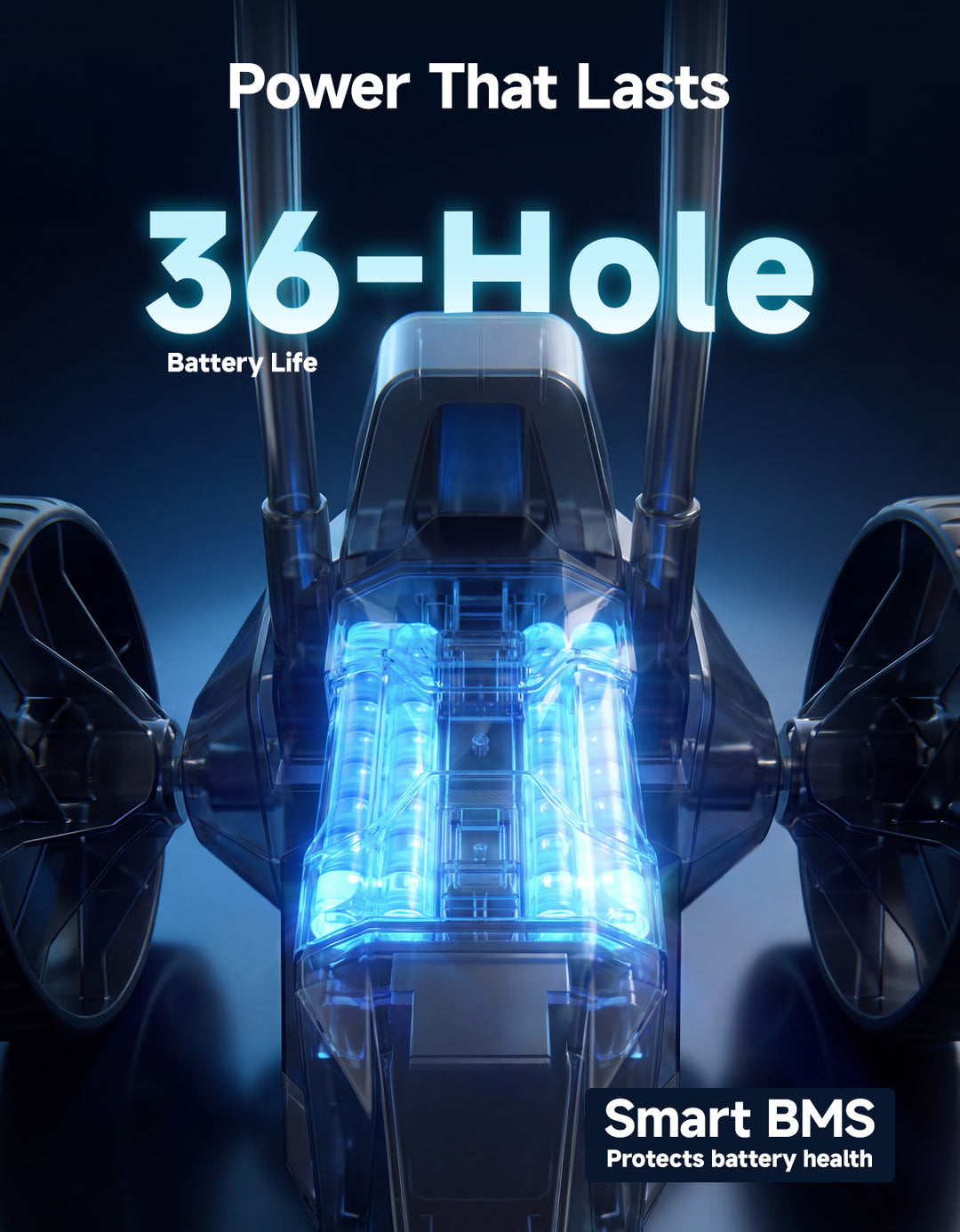 Electric Golf Push Cart with Remote Control, 36 Hole