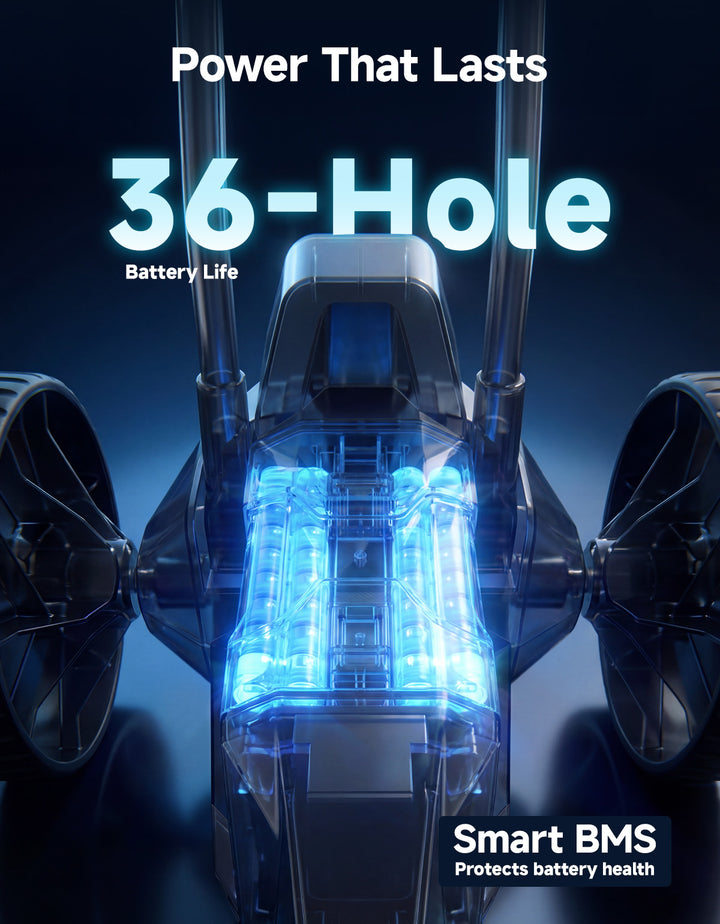 Electric Golf Push Cart with Remote Control, 36 Hole