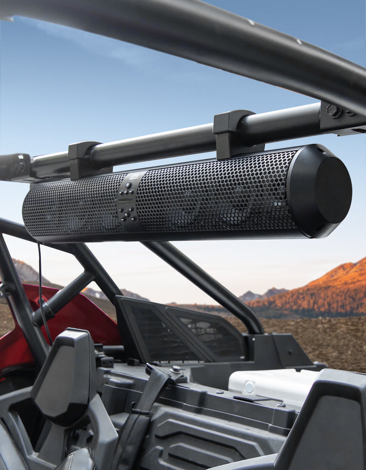 6 Speaker UTV Bluetooth Sound Bar for Can Am Maverick X3/ RZR w/ 1.56"-2.25" Roll Bar