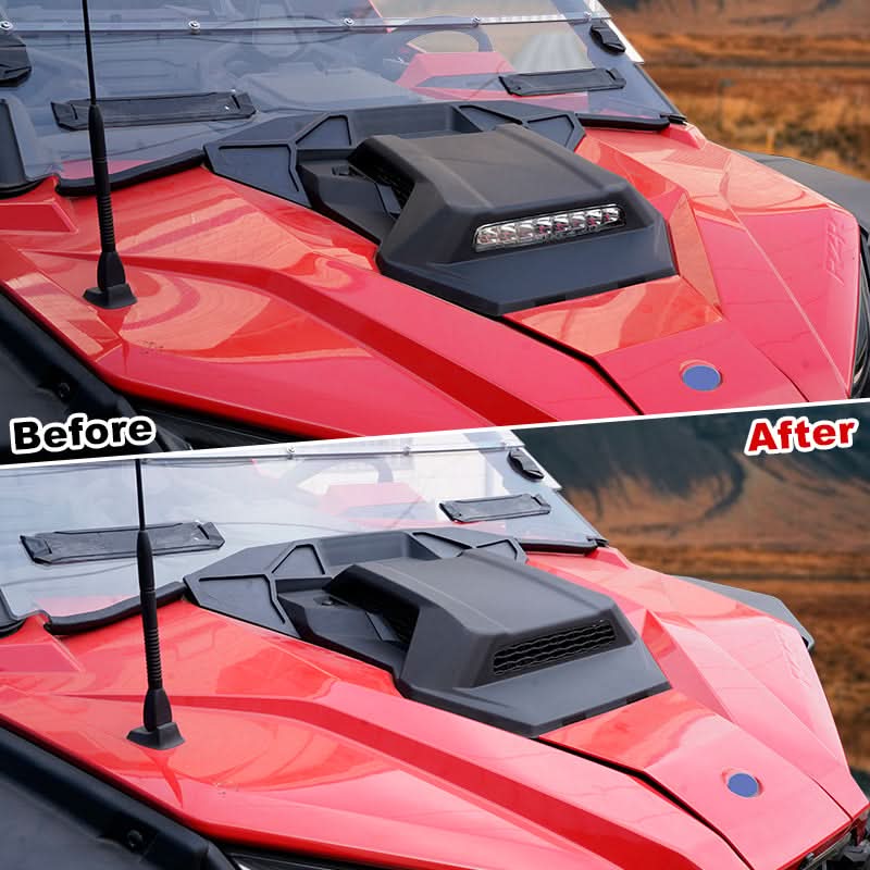Hood Scoop with LED Spotlight for Polaris RZR PRO XP/ XP4 - Kemimoto