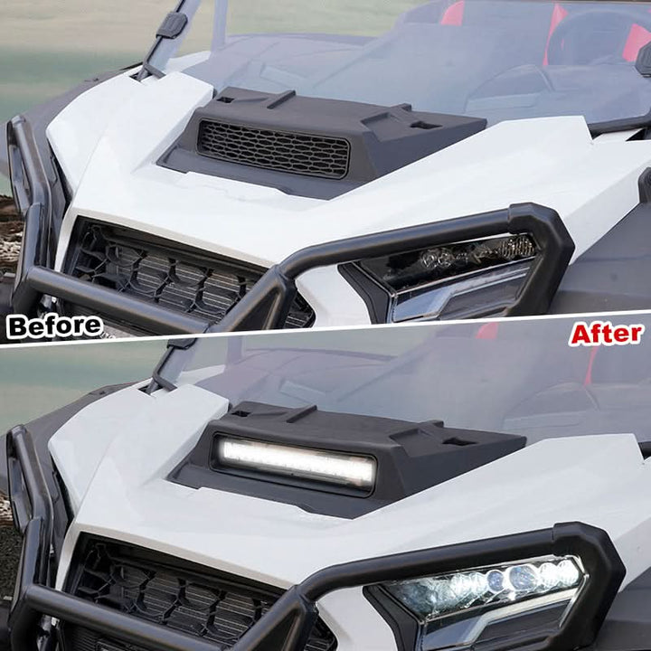 Hood Scoop with LED Spotlight for Polaris RZR XP 1000 / XP 4 1000 2024-2025 - Kemimoto