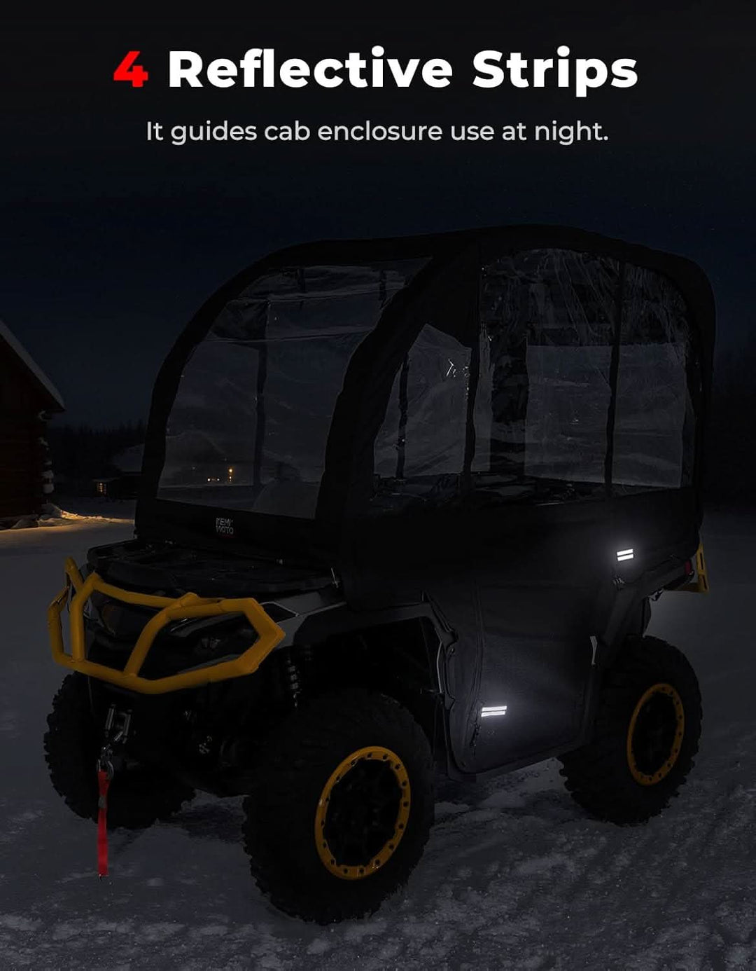 3-in-1 Extra Large ATV Cab Enclosure for Polaris, Can-Am, Kawasaki, Arctic Cat, CFMOTO
