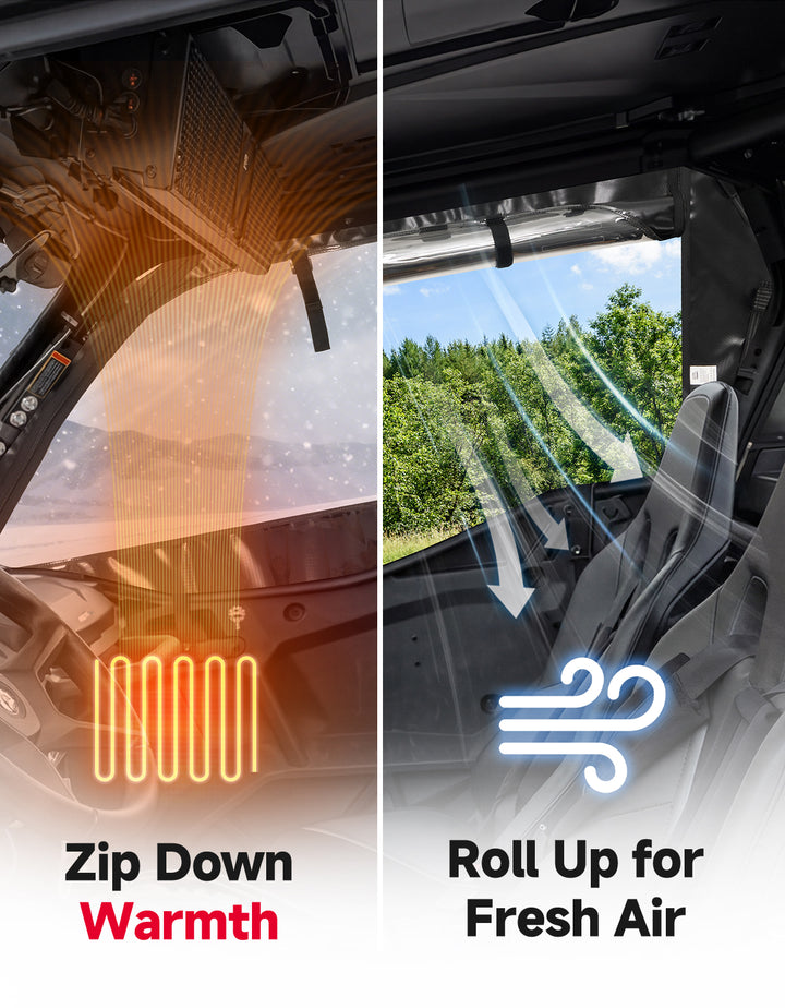 Soft Cab Enclosure Doors For Can-Am Commander(2021–2026)