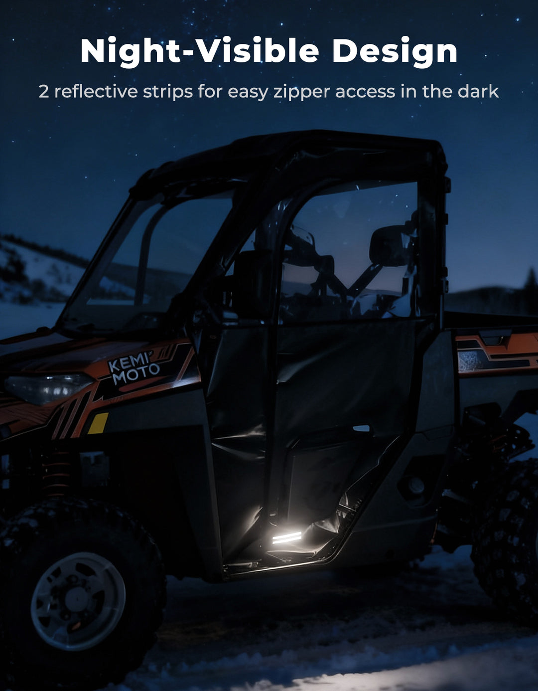 UTV Cab Enclosure Upper Doors for Ranger XP 1000 (2017-2025)