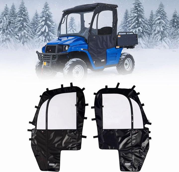 UTV Soft Cab Enclosure Doors for Hisun 400, Coleman, Massimo - Kemimoto