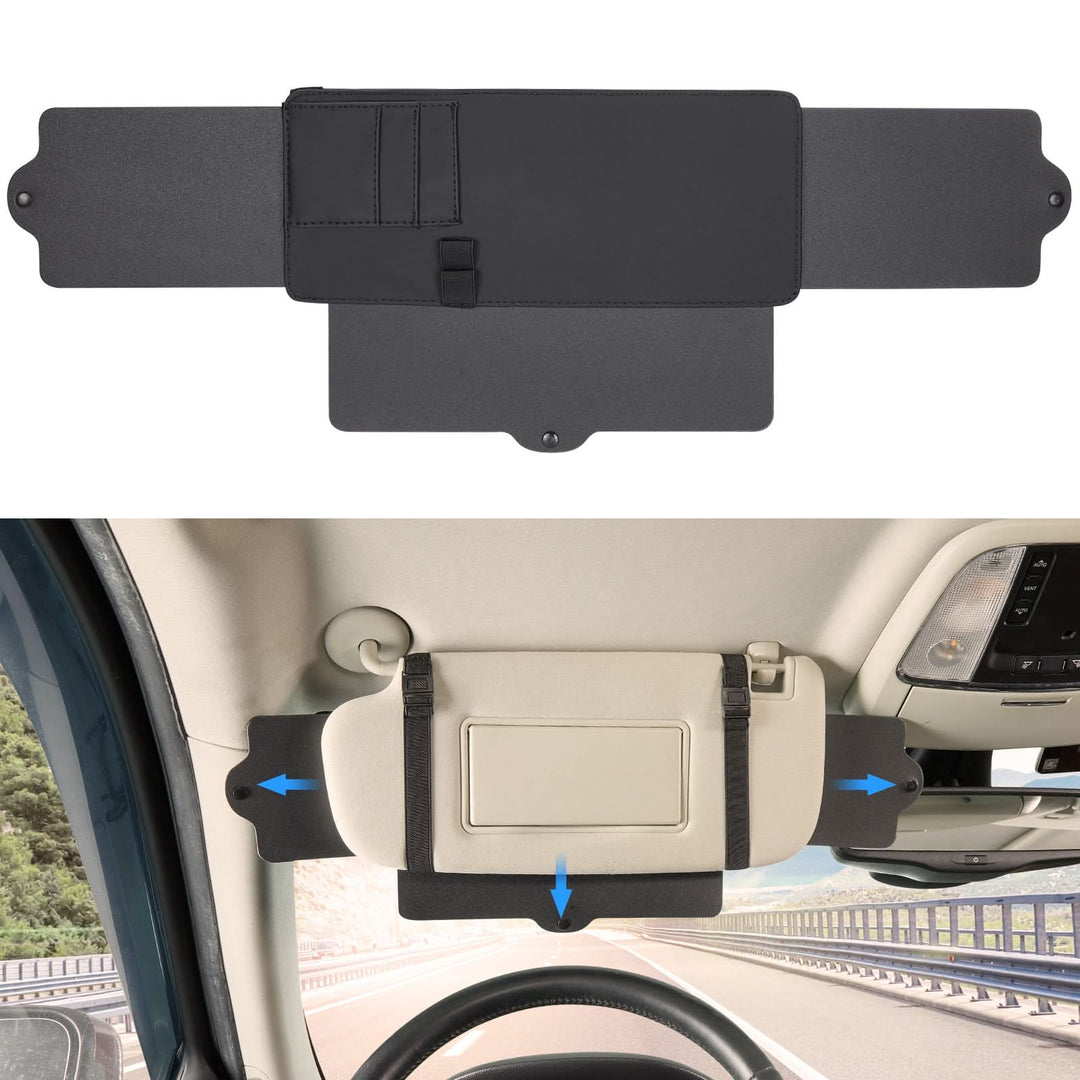 KEMIMOTO Car Sun Visor Sunshade Extender - Kemimoto
