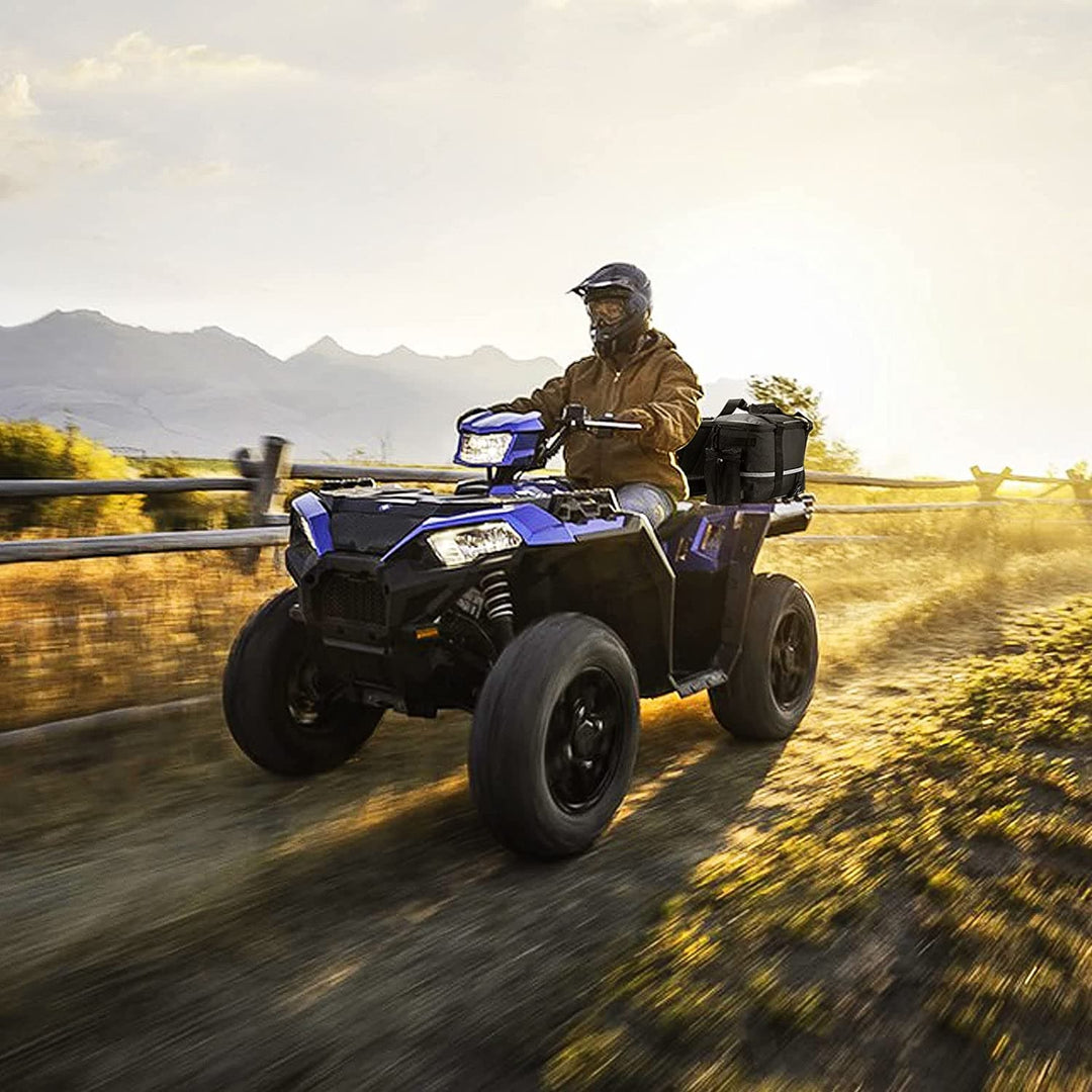 ATV  Seat Bag / Cargo Bag with Soft Coolers for Polaris Sportsman Rancher Rubicon Foreman Grizzly - Kemimoto