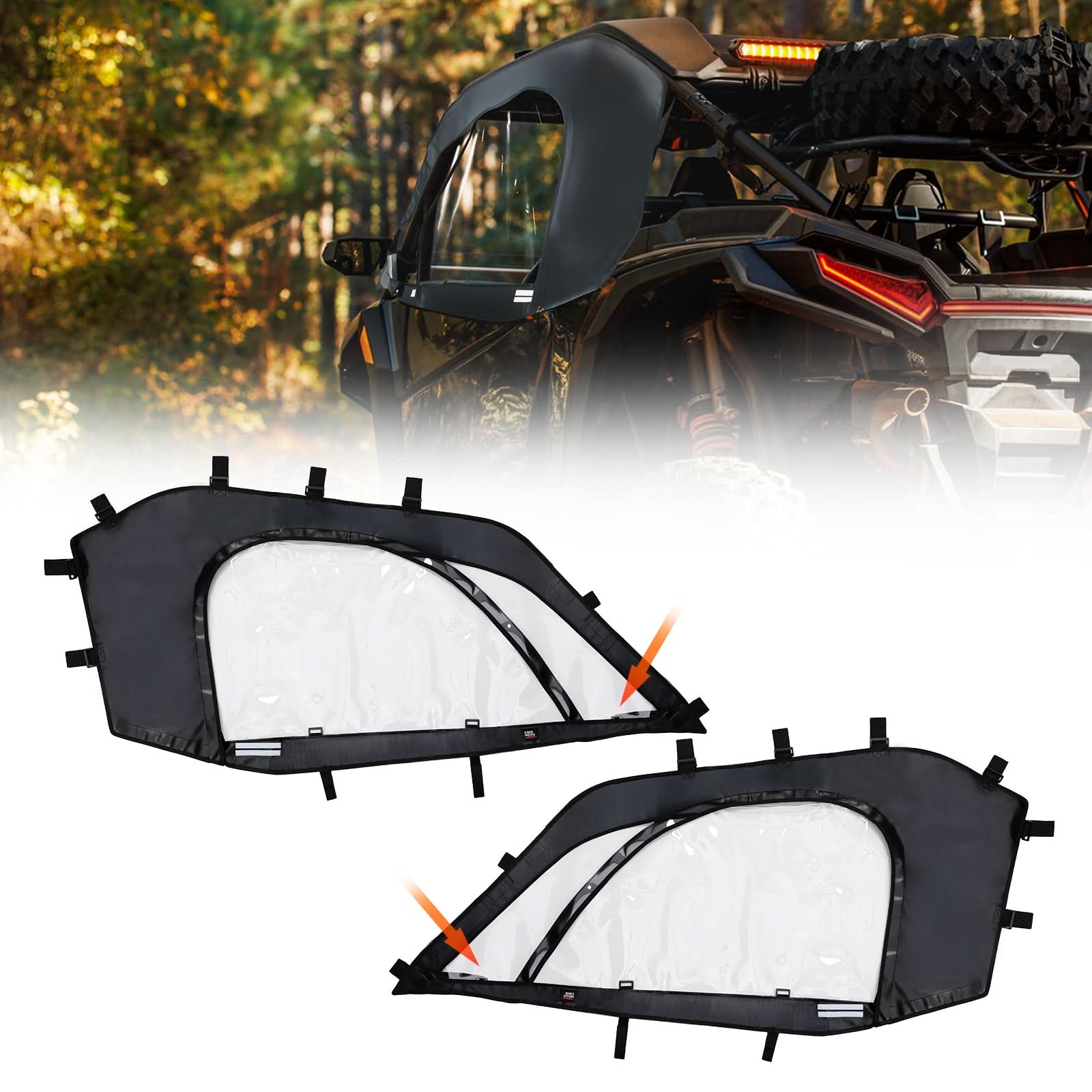 UTV Soft Cab Enclosure for 2024/2025+ Polaris RZR XP 1000 – Kemimoto