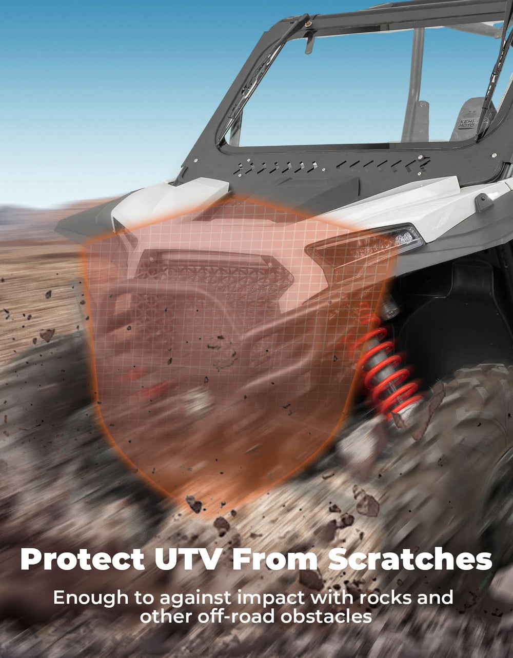 Heavy Duty Steel Front Bumper for Polaris RZR XP 1000/ XP 4 1000 2024-2025 - Kemimoto