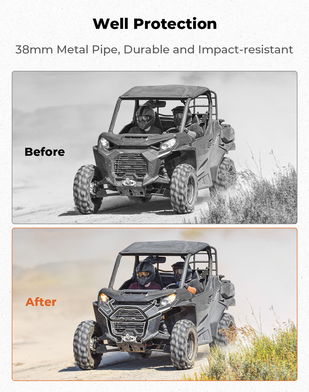 Front Bumper for Can-Am Commander 2021+ - Kemimoto