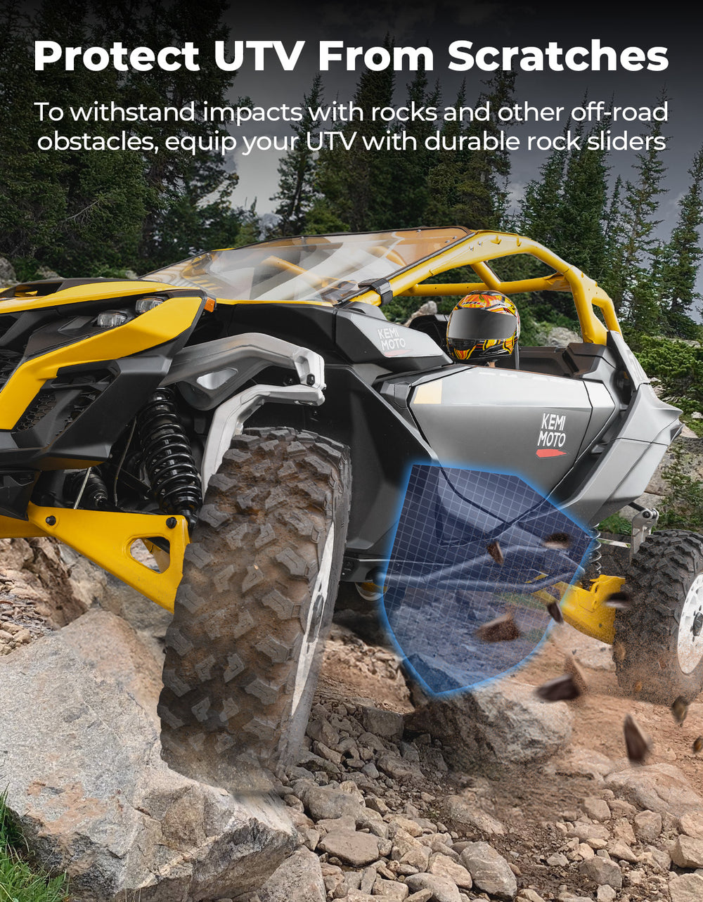 Nerf Bars Rock Sliders for Can-Am Maverick R 2024+ - Kemimoto