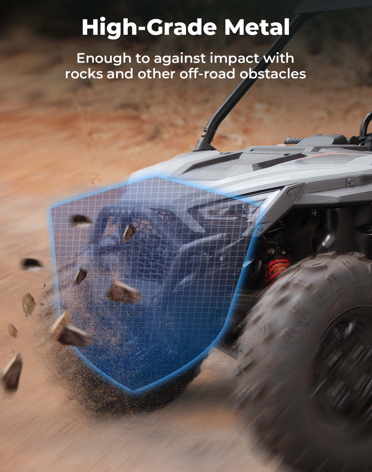 UTV Front Bumper for Polaris RZR 200 2022-2025 - Kemimoto