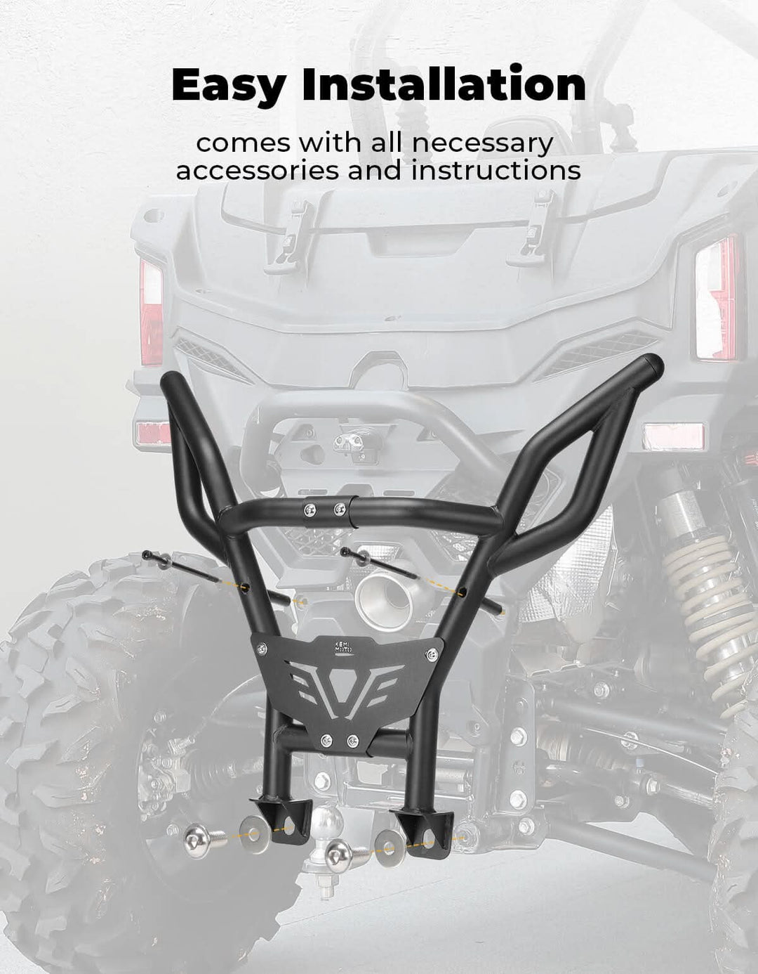 Kemimoto Rear Bumper for CFMOTO ZFORCE 950 ZFORCE 800 TRAIL 2023+