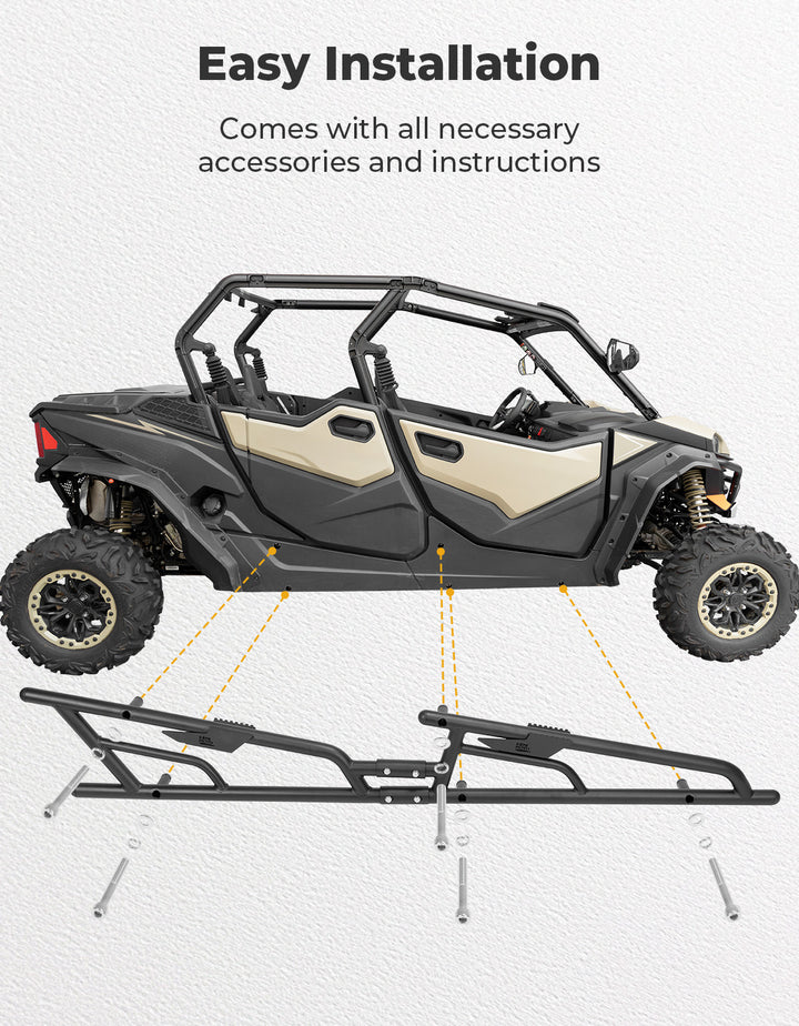 Nerf Bars Rock Sliders with Step Function for CFMOTO ZForce 950 Sport-4
