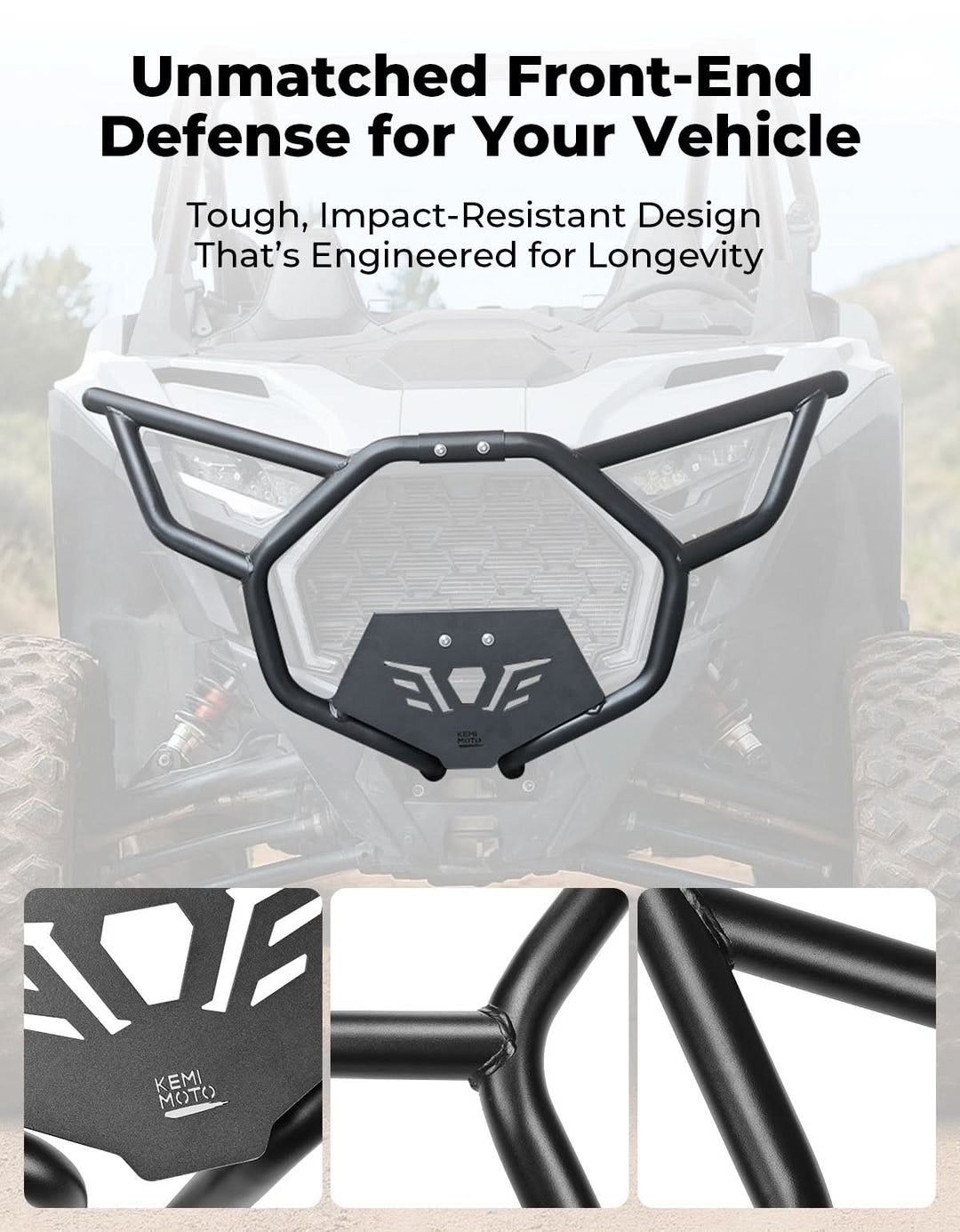 Front Bumper for 2025 PolarisRZR PRO XP, Direct Replacement for #2890388-458