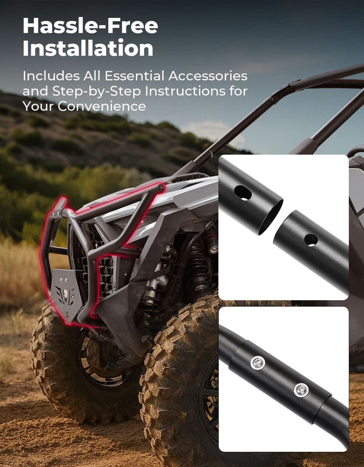 Front Bumper for 2025 PolarisRZR PRO XP, Direct Replacement for #2890388-458