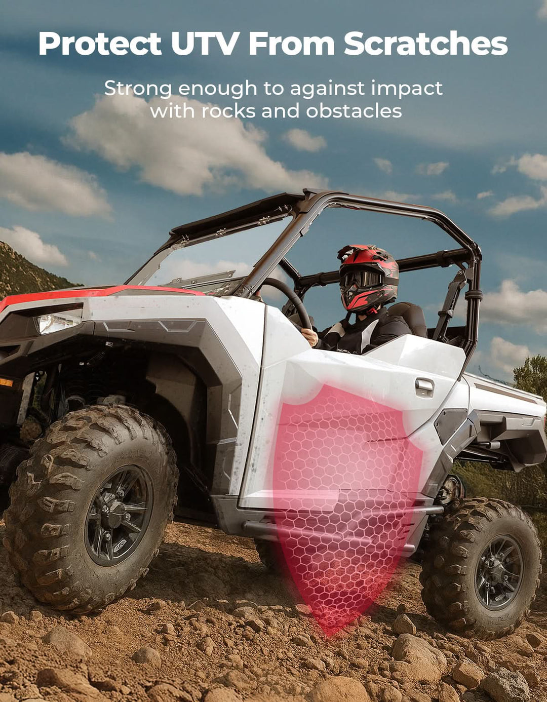 UTV Rock Sliders Nerf Bar for Polaris General 1000/ General XP 1000, 2016-2025 - Kemimoto