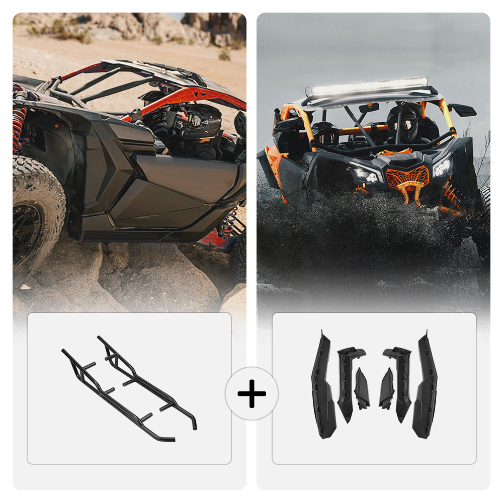 Fender Flares & Nerf Bars For Can-Am Maverick X3 - Kemimoto