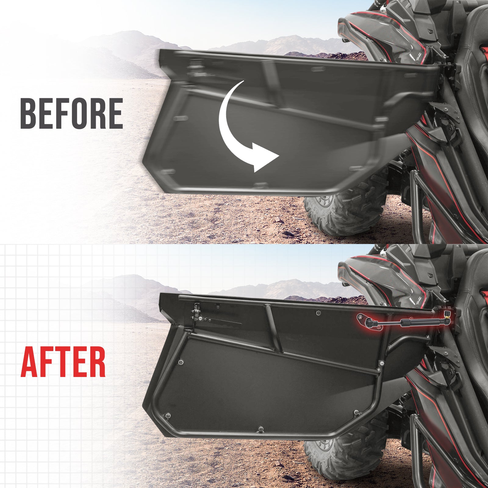 Black Door Opener Kits for Can Am Maverick X3 / X3 MAX